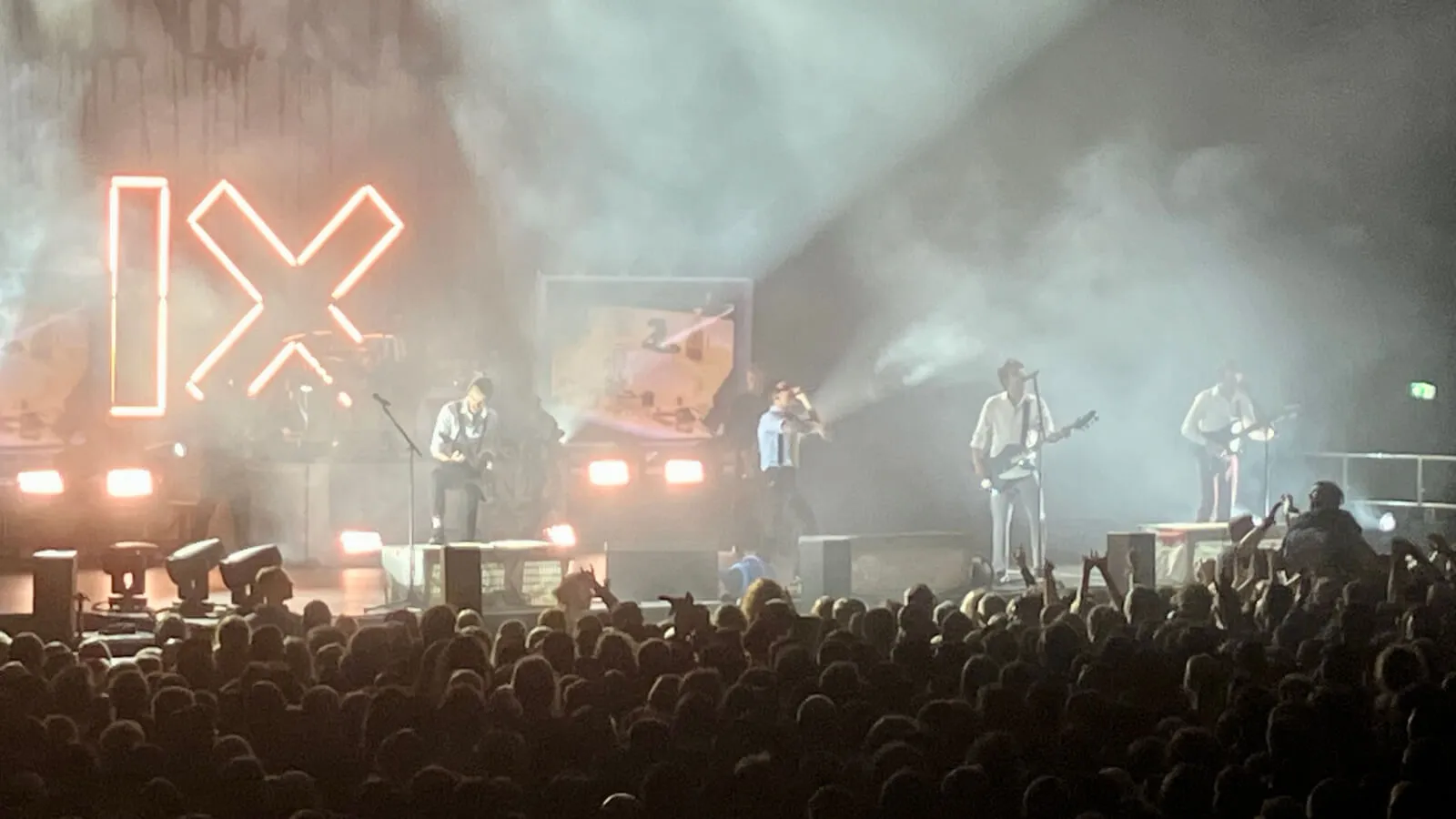 Photo of the American heavy metal band Ice Nine Kills performing live at the Sporthalle Hamburg.