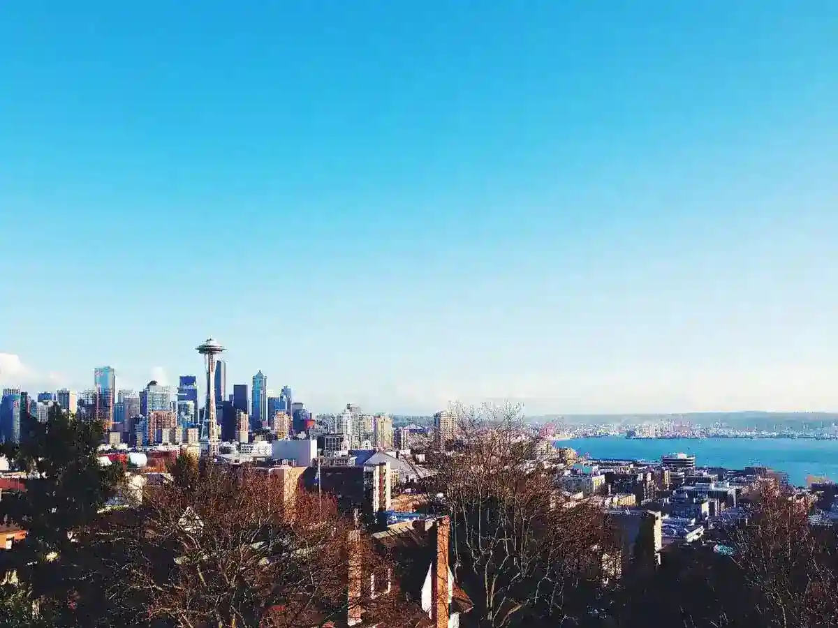 View of the Seattle skyline in Washington, USA.